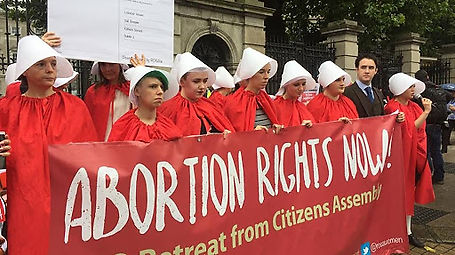 Handmaid's protest for Repeal in Ireland